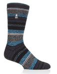 Load image into Gallery viewer, HEAT HOLDERS Lite Twist Striped Thermal Sock - Men's