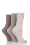Load image into Gallery viewer, IOMI FOOTNURSE 3Pk Gentle Grip Diabetic Socks-Womens 4-8
