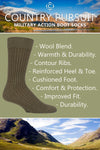 Load image into Gallery viewer, SOCK SHOP COUNTRY PURSUIT  Military Short Wool Boot Socks - Mens 7-11
