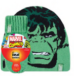 Load image into Gallery viewer, HEAT HOLDERS Licensed Marvel Hat and Mittens Set -HULK 3-6 years