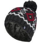 Load image into Gallery viewer, HEAT HOLDERS Helsinki Chunky Knit Jacquard Thermal Beanie with Pom Pom-Mens