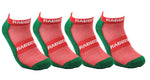 Load image into Gallery viewer, NRL South Sydney Rabbitohs 4 Pairs High Performance Ankle Sports Socks