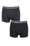 Load image into Gallery viewer, STORM BLOC 2Pk Cotton Rich Fitted Trunks - Mens