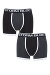 Load image into Gallery viewer, STORM BLOC 2Pk Cotton Rich Fitted Trunks - Mens