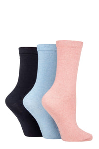 TORE 3Pk 100% Recycled Plain Socks -Womens 4-8
