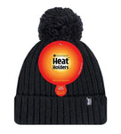 Load image into Gallery viewer, HEAT HOLDERS Arden Ribbed Hat Turnover Thermal Beanie & Pom Pom -Womens