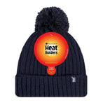 Load image into Gallery viewer, HEAT HOLDERS Arden Ribbed Hat Turnover Thermal Beanie & Pom Pom -Womens