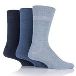 Load image into Gallery viewer, IOMI FOOTNURSE 3Pk Gentle Grip Diabetic Socks-Mens
