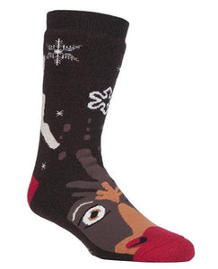 HEAT HOLDERS Christmas Dual Layer Slipper Socks -Mens 6-11