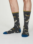 Load image into Gallery viewer, THOUGHT 1Pk Study Glasses Bamboo Socks in Gift Box - Mens 7-11
