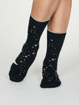 Load image into Gallery viewer, THOUGHT 1Pk Starlet Starry Night Bamboo Socks in a Gift Box-Womens