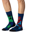 Load image into Gallery viewer, HEAT HOLDERS Lite Licensed Marvel Character Socks-Hulk and Spiderman-Mens 6-11
