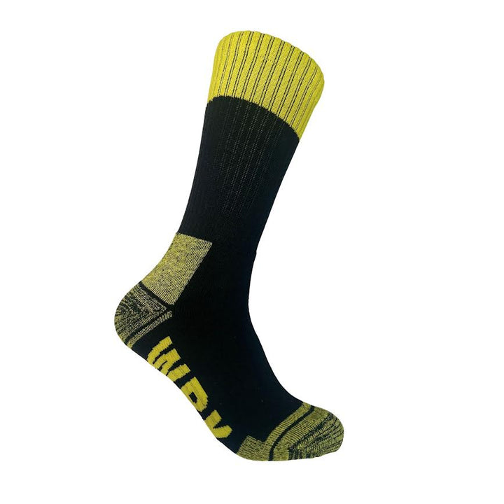 WRK 9Pk Heavy Duty Cotton Blend Hi-Vis Work Sock