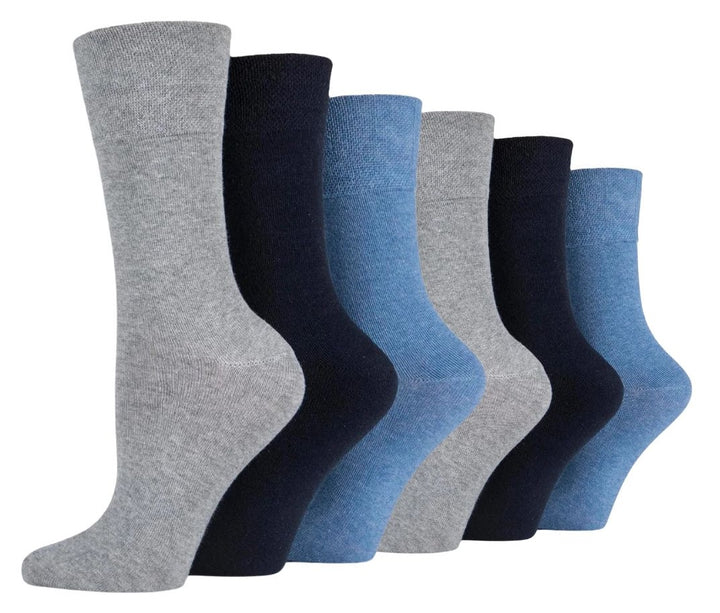 IOMI FootNurse Gentle Grip 6PK Bamboo Diabetic Socks - Women's