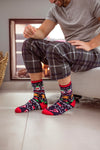 Load image into Gallery viewer, HEAT HOLDERS Lite Christmas Socks Festive-Mens 6-11
