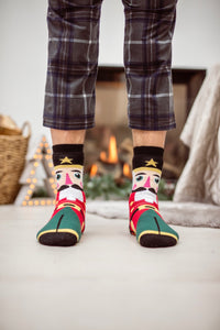 HEAT HOLDERS Christmas Dual Layer Slipper Socks -Mens 6-11