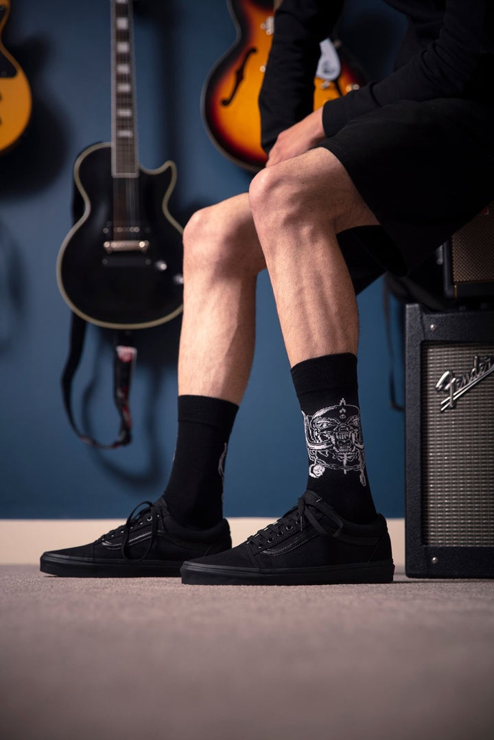 SOCKSHOP 4 Pair Pack Mens Motörhead 'Ace of Spades' Cotton Socks Gift Box - Mens