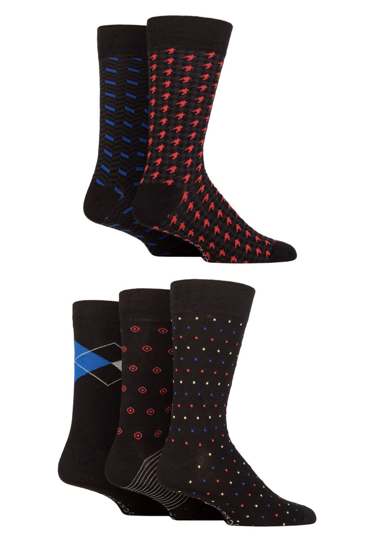 SOCKSHOP 5Pk Suits Bamboo Socks-Mens 7-11