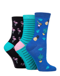 Load image into Gallery viewer, LAZY PANDA Ladies 3PK Bamboo Novelty Socks
