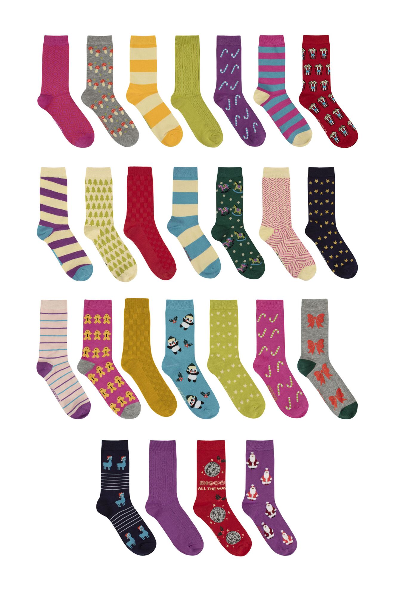 SOCKSHOP 25 Day Christmas Bamboo Sock Advent Calendar - Women's