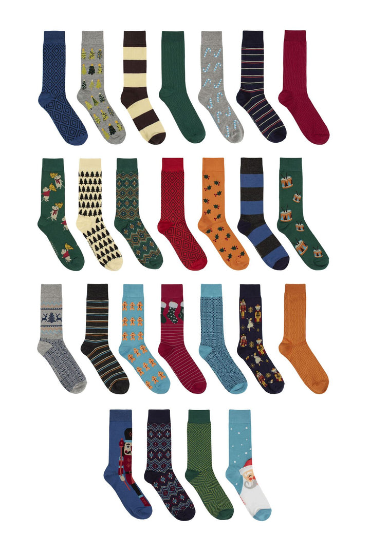 SOCKSHOP 25 Day Christmas Bamboo Sock Advent Calendar - Men's