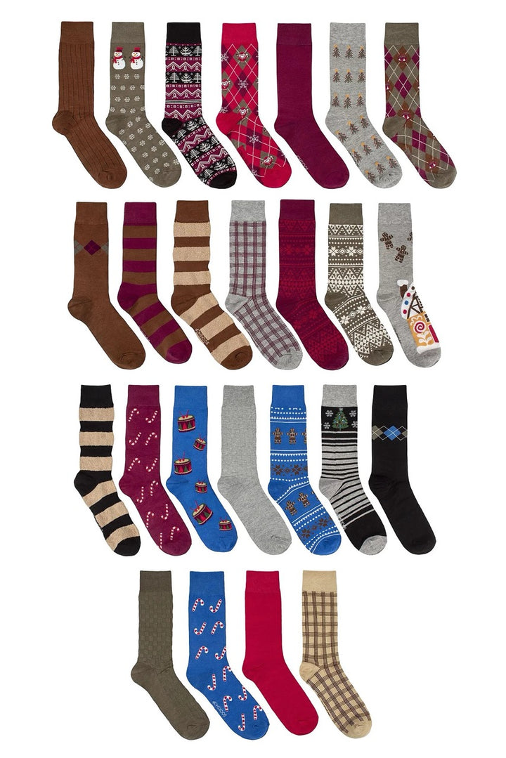 SOCKSHOP 25 Day Christmas Bamboo Sock Advent Calendar - Men's