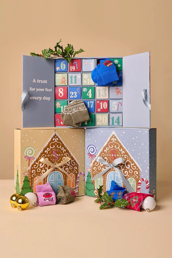 SOCKSHOP 25 Day Christmas Bamboo Sock Advent Calendar - Men's