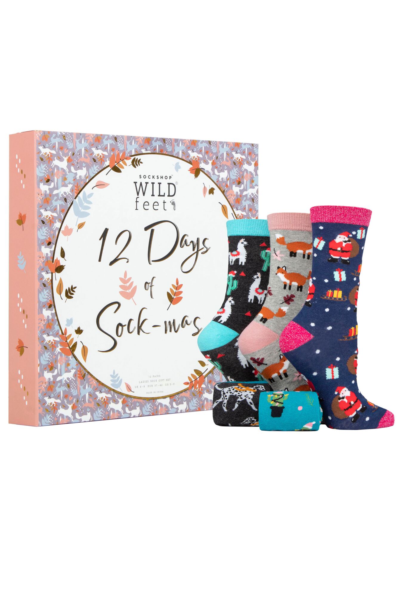 WILDFEET 12 Days of Sockmas Advent Calendar of Socks Women's