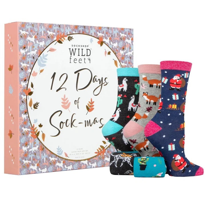 WILDFEET 12 Days of Sock-mas Advent Calendar of Socks - Women's