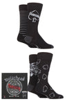 Load image into Gallery viewer, SOCKSHOP 4 Pair Pack Mens Motörhead 'Ace of Spades' Cotton Socks Gift Box - Mens
