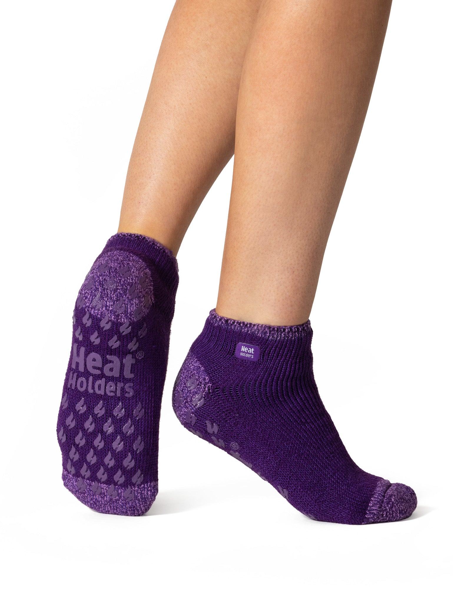 HEAT HOLDERS Thermal Ankle Slipper Socks-Womens