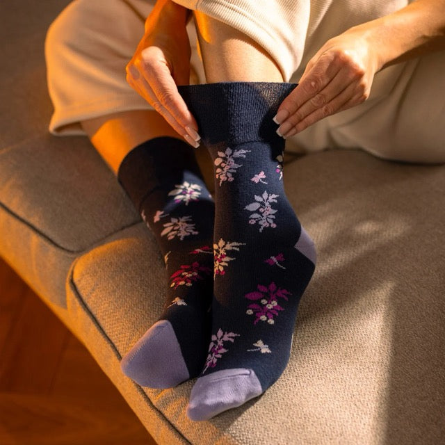 GENTLE GRIP 3Pk RHS Crew Socks - Womens