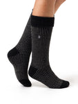 Load image into Gallery viewer, HEAT HOLDERS Ribbed Cuff Long Boot Socks- Womens 4-8
