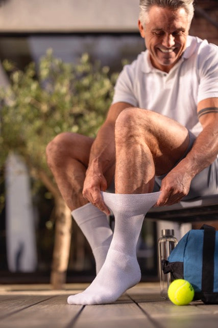 GENTLE GRIP Mens 3PK Cushion Foot Sports Socks