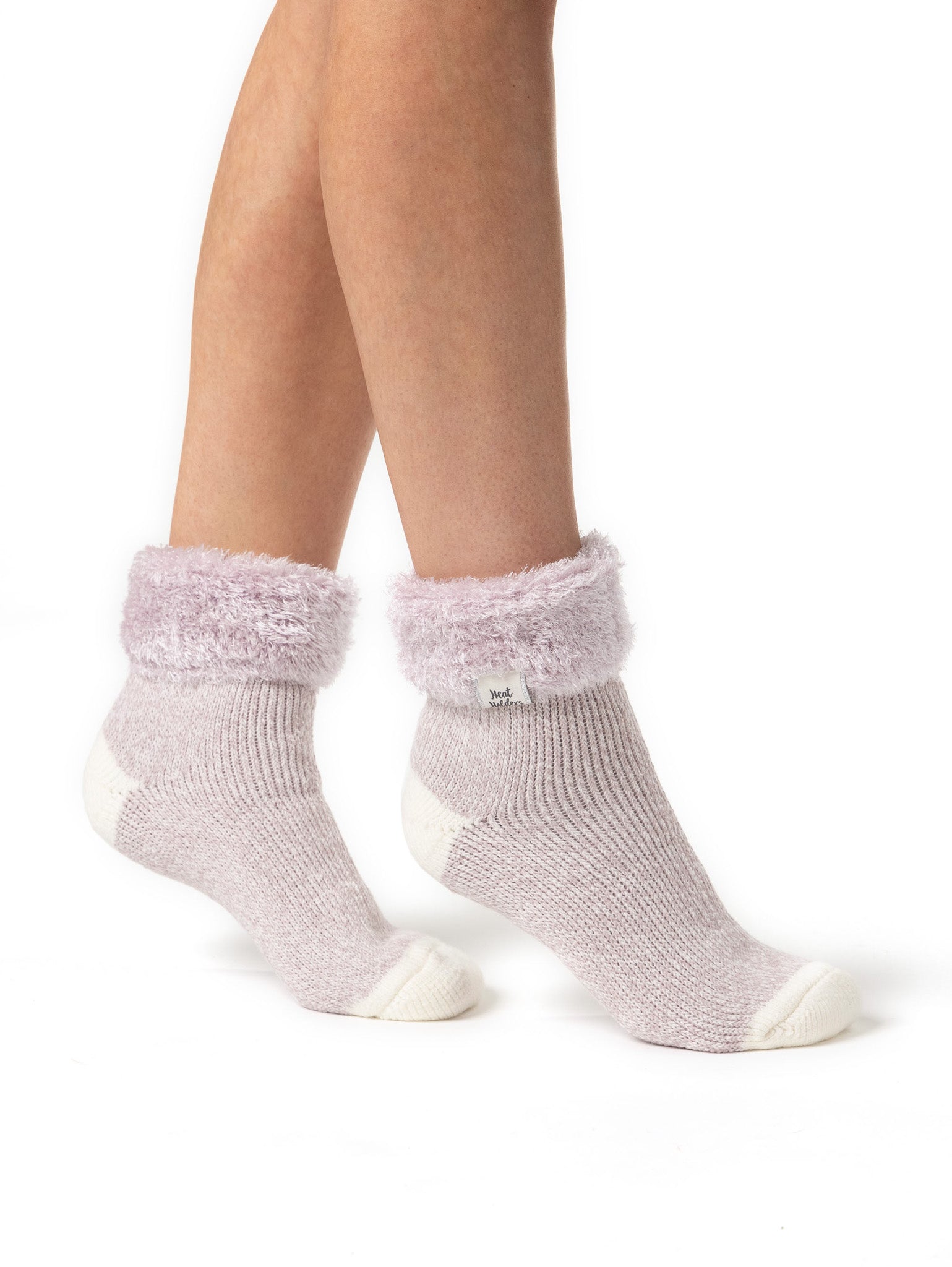 HEAT HOLDERS Feather Cuff Sleep Socks - Women's Bigfoot