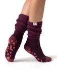 Load image into Gallery viewer, HEAT HOLDERS Lounge Slipper Socks With Comfy Slouch Top - Women&#39;s
