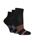 Load image into Gallery viewer, GLENMUIR 3PK Quater Crew Half Cushioned Sports Socks - Women&#39;s
