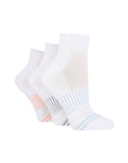 Load image into Gallery viewer, GLENMUIR 3PK Quater Crew Half Cushioned Sports Socks - Women&#39;s
