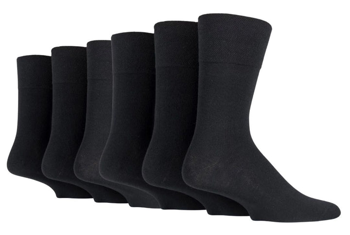 IOMI FootNurse Gentle Grip 6PK Bamboo Diabetic Socks - Men's