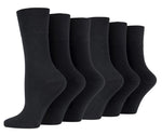 Load image into Gallery viewer, IOMI FootNurse Gentle Grip 6PK Bamboo Diabetic Socks - Women's
