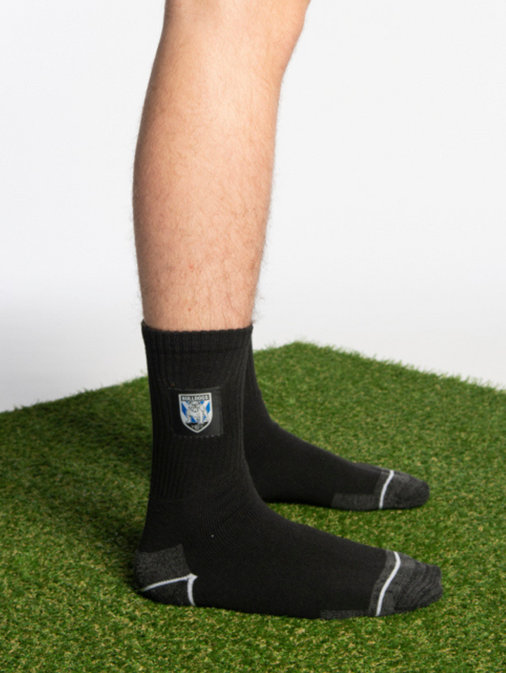 NRL Canterbury Bulldogs 2Pk Heavy Duty Work Sock