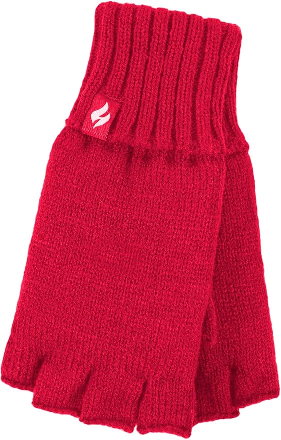 HEAT HOLDERS Fingerless Thermal Gloves-Womens