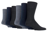 Load image into Gallery viewer, IOMI FootNurse Gentle Grip 6PK Bamboo Diabetic Socks - Men's
