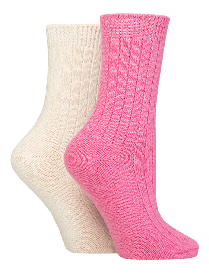 WILDFEET 2PK Cashmere & Wool Blend Boot Sock - Women's