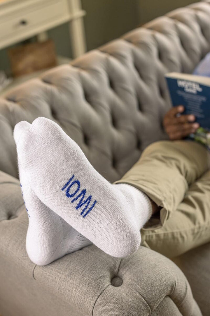 IOMI FOOTNURSE 3Pk Diabetic Cushion Foot Ankle Socks