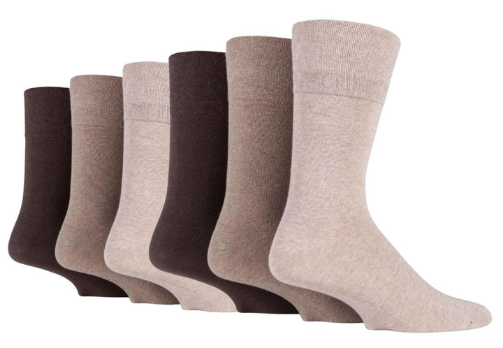 IOMI FootNurse Gentle Grip 6PK Bamboo Diabetic Socks - Men's