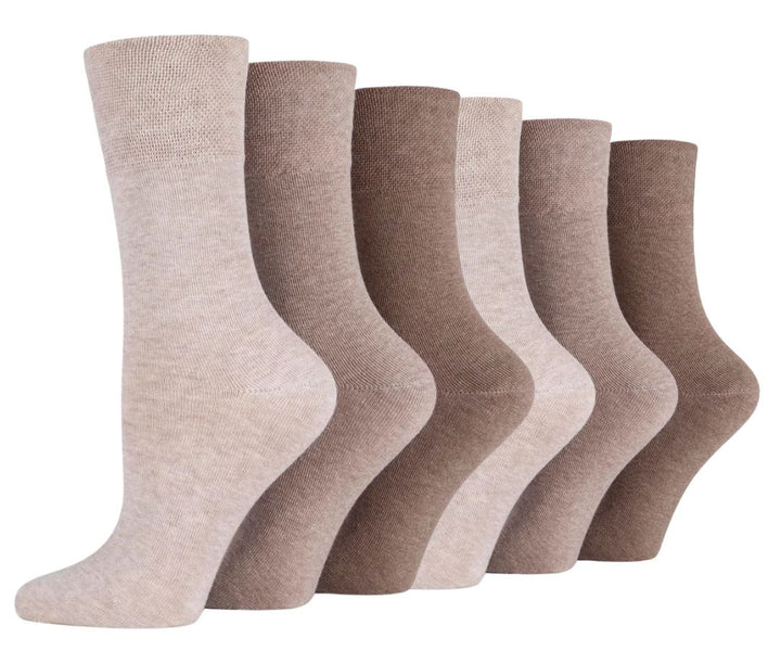 IOMI FootNurse Gentle Grip 6PK Bamboo Diabetic Socks - Women's