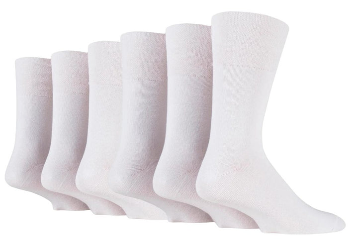 IOMI FootNurse Gentle Grip 6PK Bamboo Diabetic Socks - Men's