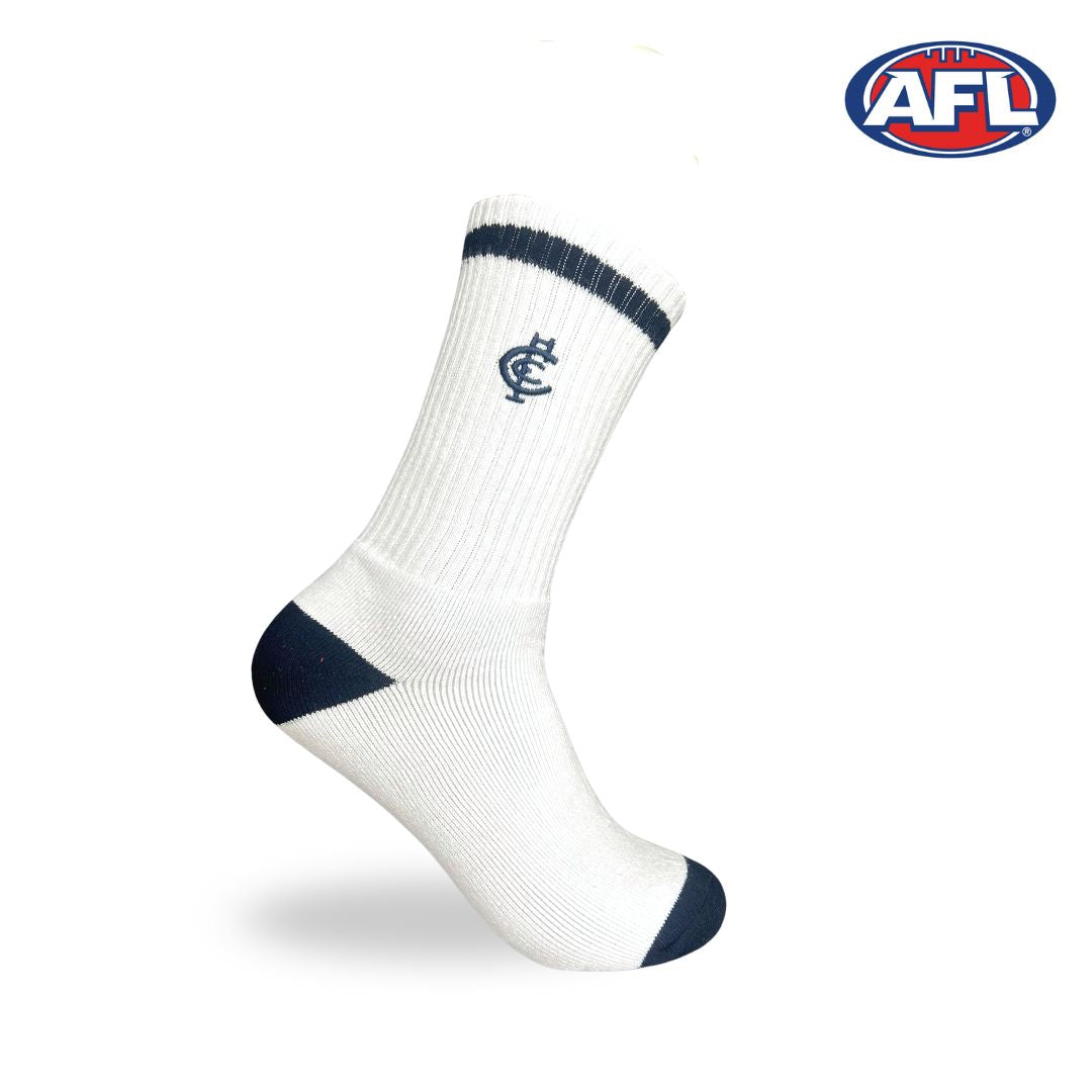 AFL Carlton Blues 2Pk Sport Crew Socks