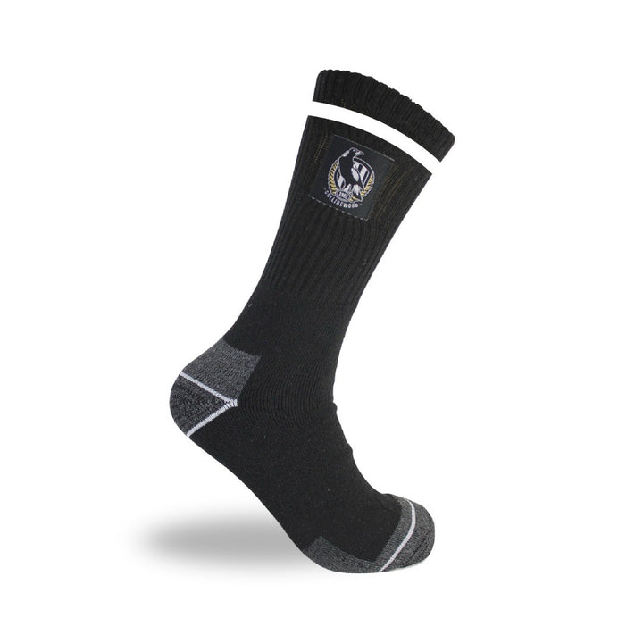 AFL Collingwood Magpies 2pk Heavy Duty Work Sock